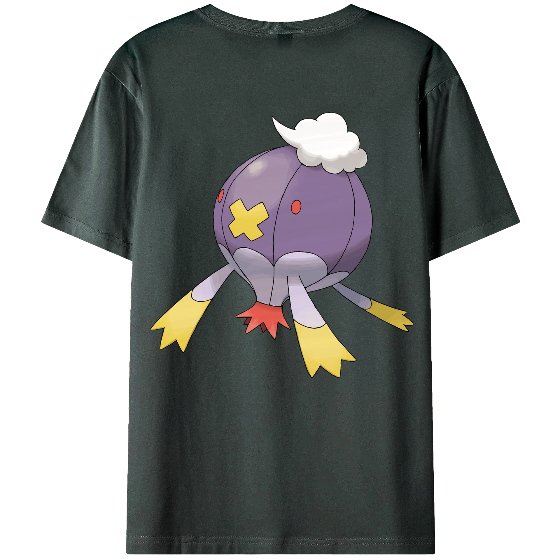 （画像用） ポケットモンスター Pokémon 綿100％ メンズ半袖Tシャツ（バックプリント） 通気性